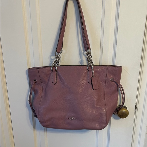 Coach Handbags - Coach Elle Lavender  Leather Shoulder Bag
